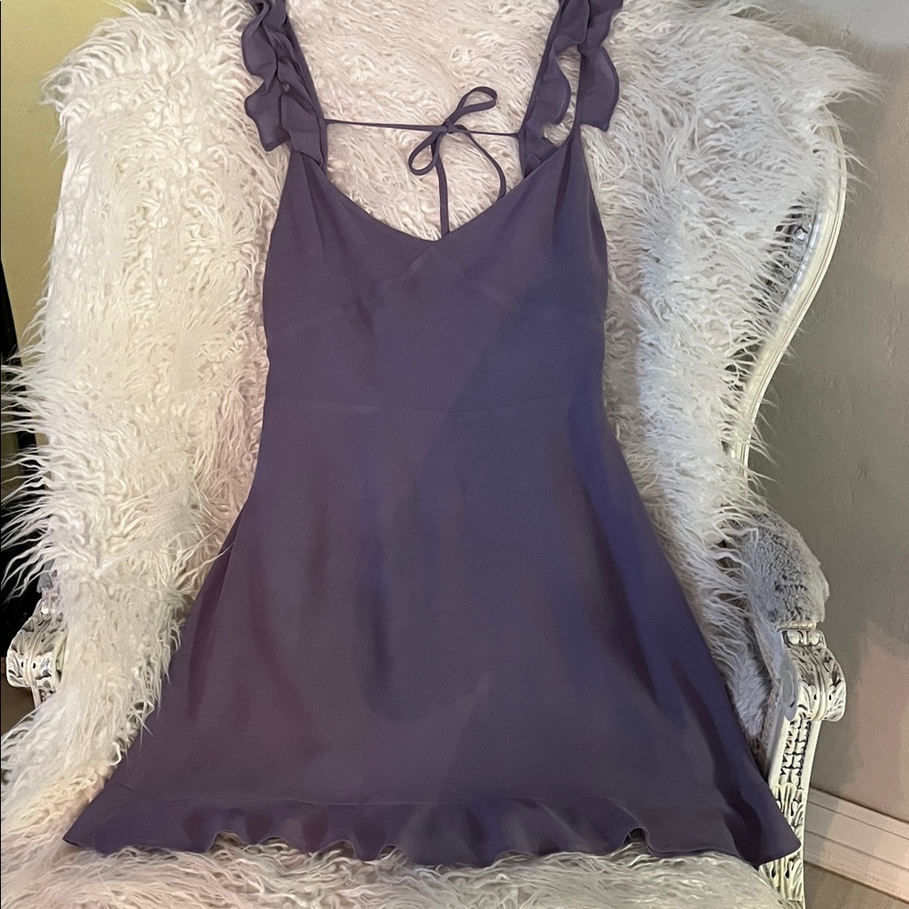 Reformation Purple Mini Dress